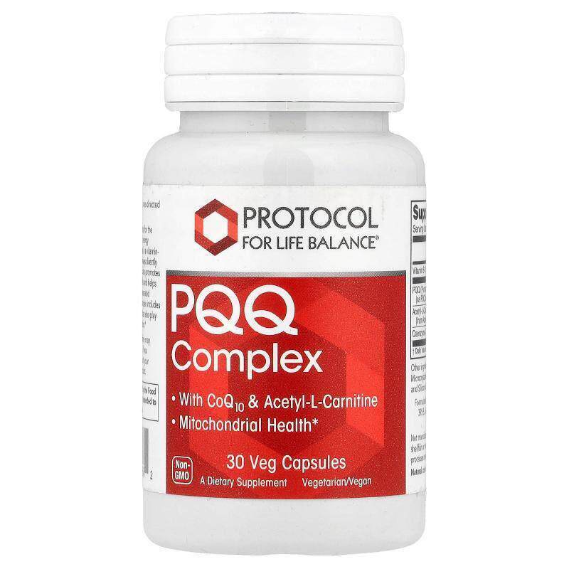 Protocol for Life Balance,PQQ 复合物，30 粒素食胶囊