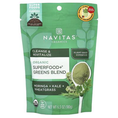 Navitas Organics,有机 Superfood+® Greens 混合物，6.3 盎司（1
