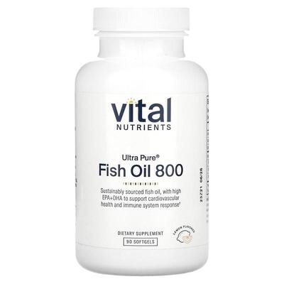 Vital Nutrients,Ultra Pure®，鱼油 800，柠檬味