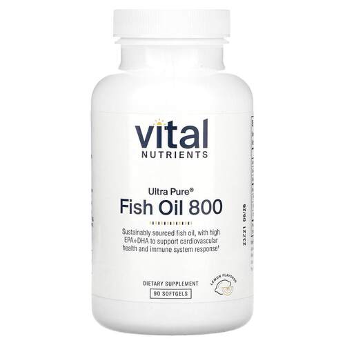 Vital Nutrients,Ultra Pure®，鱼油 800，柠檬味