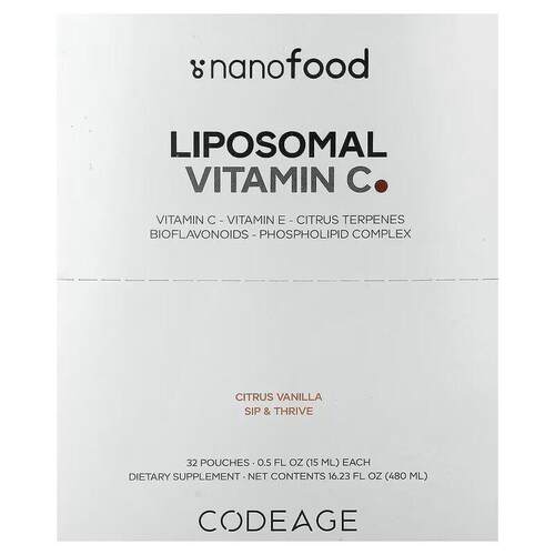 Codeage脂质体维生素C柑橘香草多种营养补充呵护肌肤健康