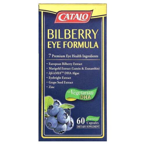 CATALO,欧洲越橘眼部配方，60 粒素食胶囊