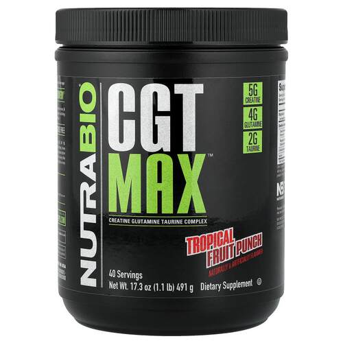 Nutrabio Labs,CGT MAX™，热带混合水果味，1.1 磅（491 克）