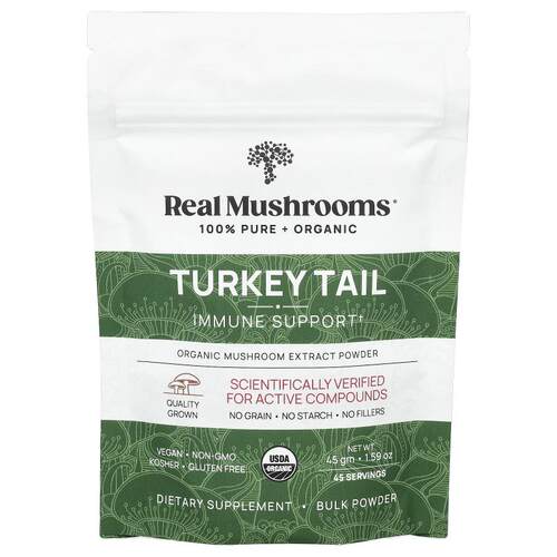 Real Mushrooms,云芝，有机蘑菇浸膏粉
