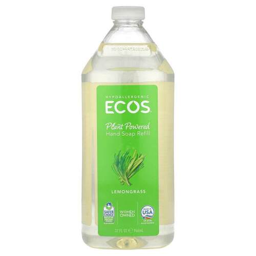 Earth Friendly Products,ECOS®，植物基洗手皂补充装，柠檬草香3