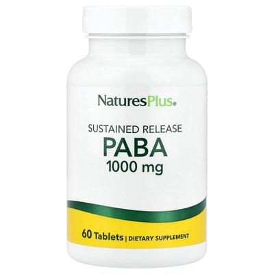 NaturesPlus,PABA，缓释，1,000 毫克，60 片