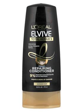 欧莱雅,Elvive，修护护发素，适合受损发质，12.6 液量盎司（375