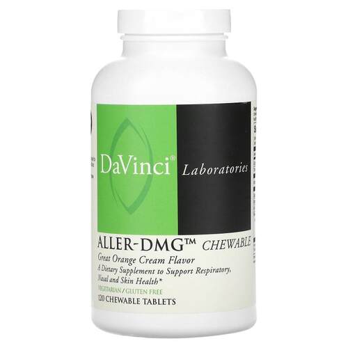 DaVinci Laboratories,Aller-DMG 咀嚼片，Great Orange Cream，1