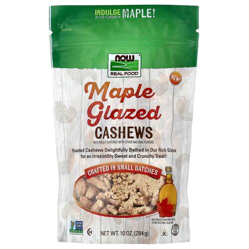 诺奥,Maple Glazed Cashews, 10 oz (284 g)