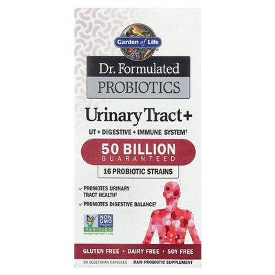 生命花园,Dr. Formulated 益生菌，尿路+，500 亿，60 粒素食胶囊