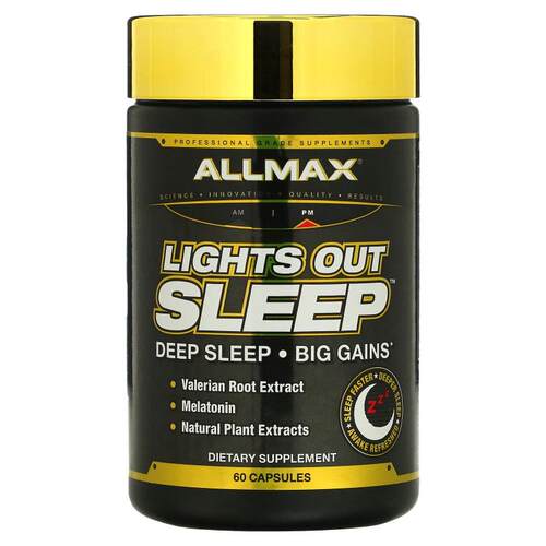 ALLMAX,Lights Out Sleep褪黑素 GABA&nbsp; 缬草根