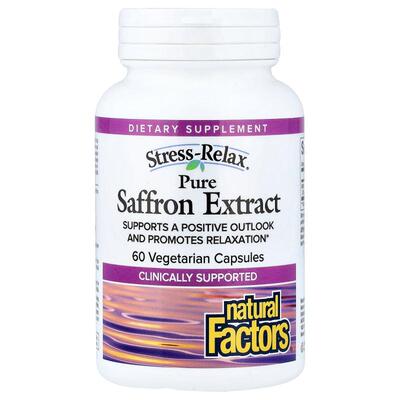 Natural Factors,Stress-Relax®, Pure Saffron Extract, 60 Vege