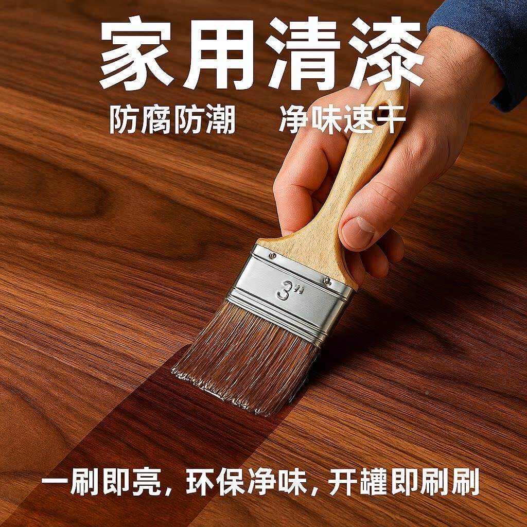 清漆器漆透明木木材木头专用环保油青漆哑光水木性漆实光油水性木