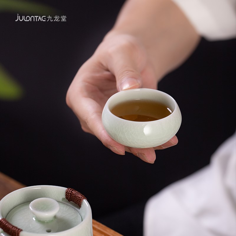 哥窑整套日式茶具套装家用功夫茶套组茶壶茶杯开业拌手礼订制logo