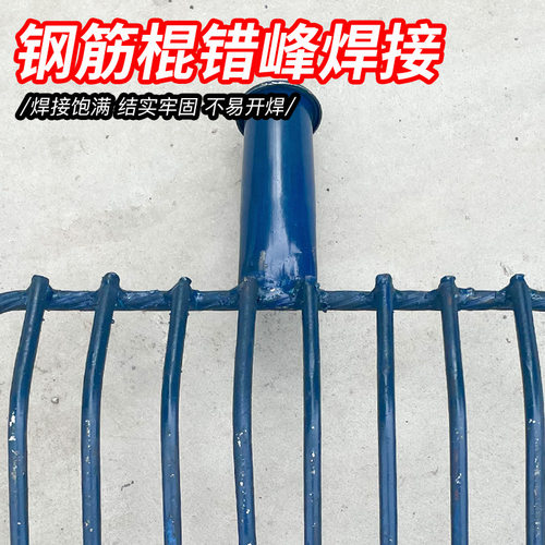 九股钢叉农用工具铁叉子草叉粪叉煤炭石渣九齿焊接一体叉加固农具