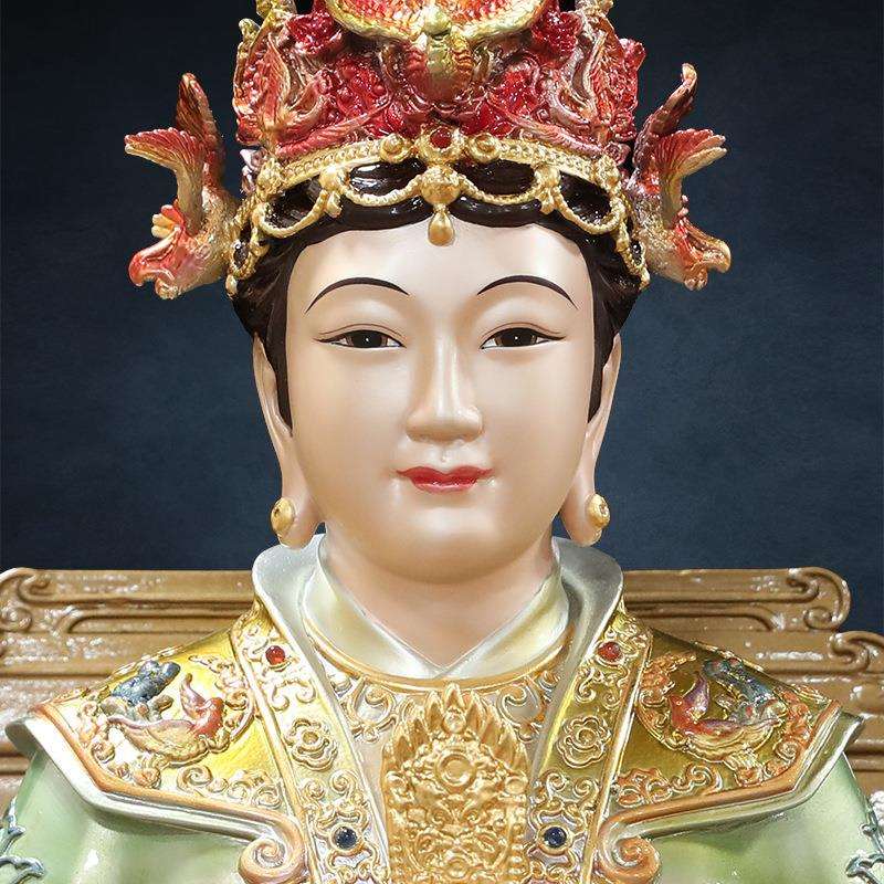 碧霞元君泰山奶奶像体铜像供奉家用东岳泰山娘娘天仙玉女圣母摆件