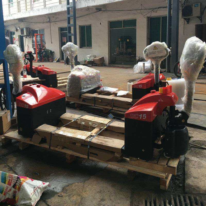 步行式电动搬运车现货 长手柄步行式升降托盘车装卸车