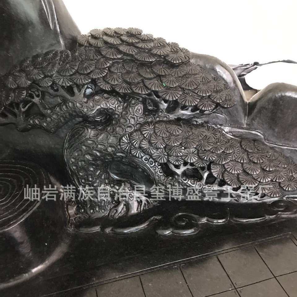 厂家销售岫玉茶海玉雕原石摆件 玉家居装饰 石材