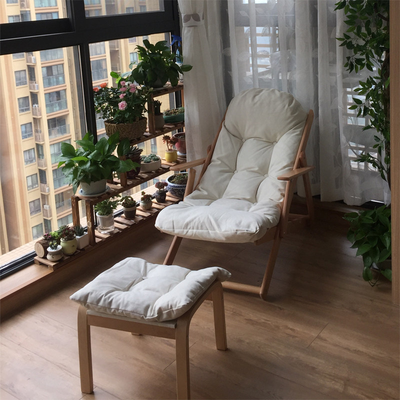 躺椅阳台家用休闲折叠午休老年人椅子晒太阳舒适午睡贵妃懒人摇椅