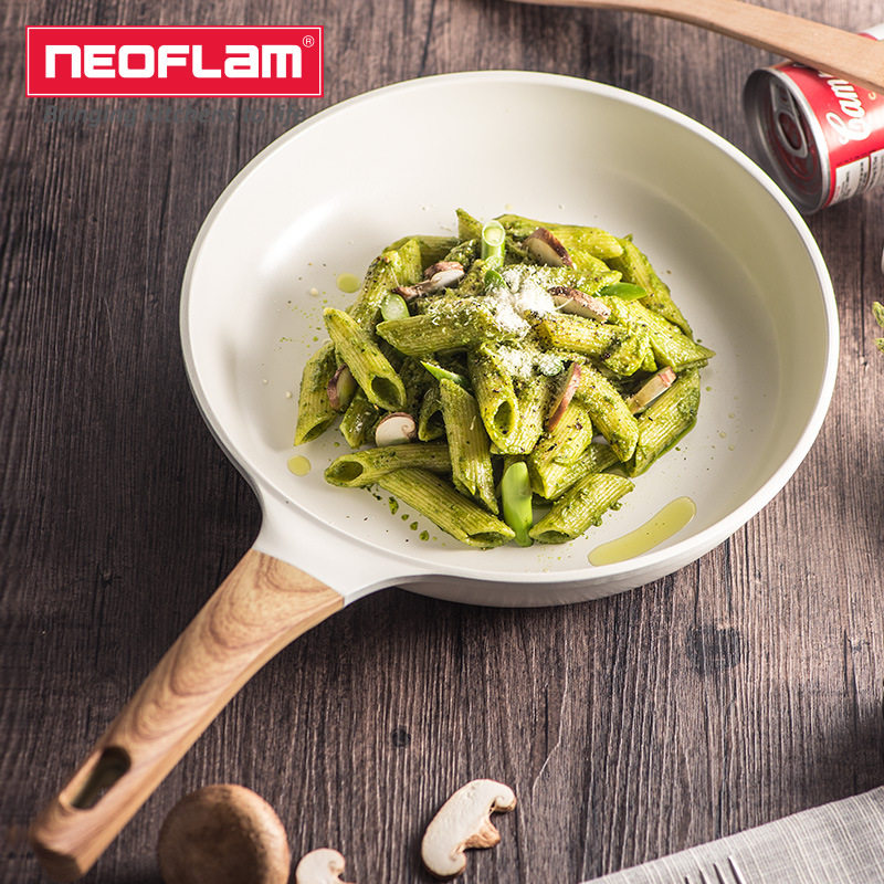 Neoflam陶瓷涂层日式不粘煎锅家用煎蛋煎牛排平底锅电磁炉不粘锅