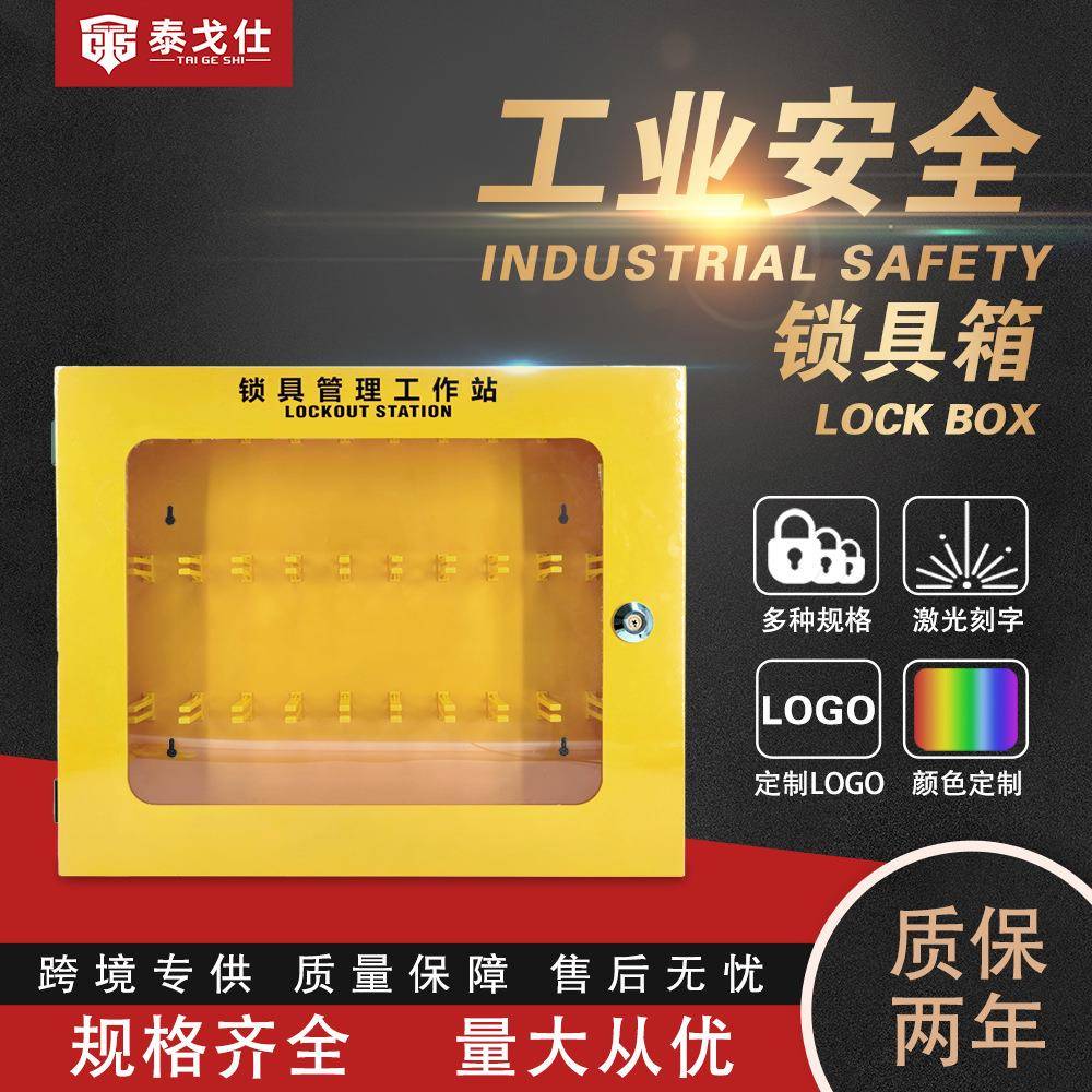 泰戈仕壁挂式锁具站锁具管理箱T29锁具存放箱挂锁安置箱可视面板