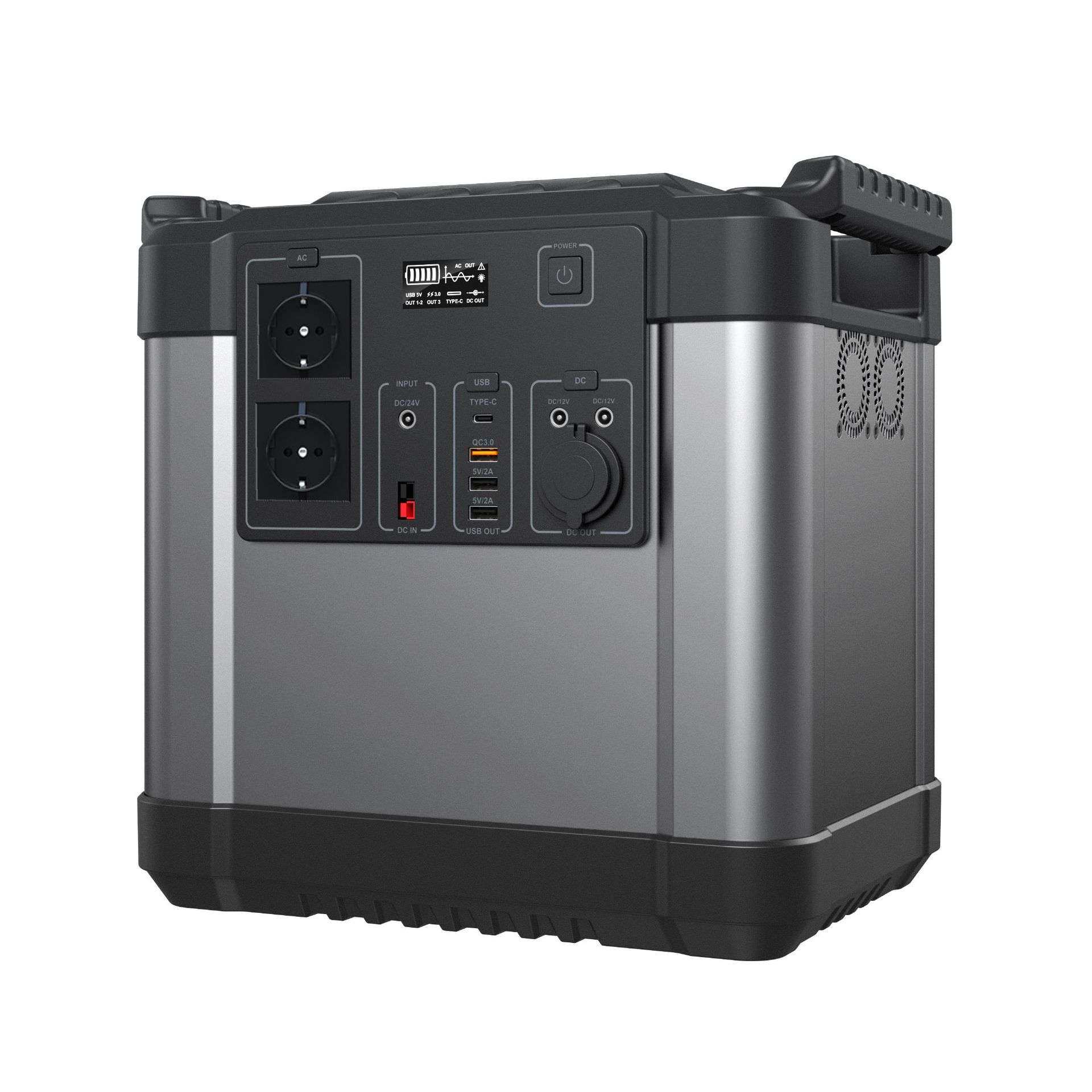 户外电源2000W便携式储能电源 多功能野外大功率移动应急备用电源