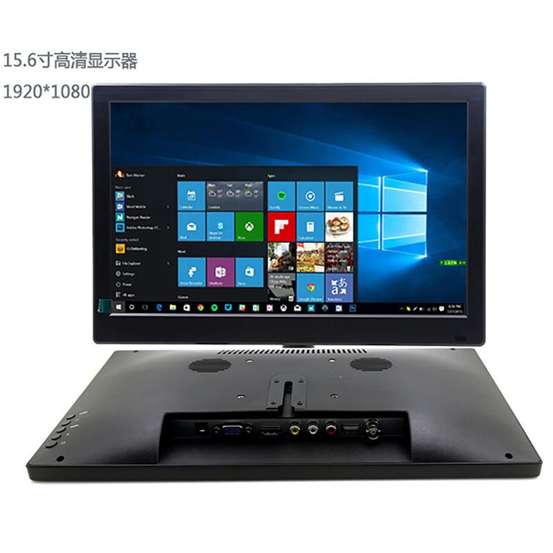 15.6寸高清液晶显示器支持HDMI+VGA+AV+BNCIPS屏DVD播放显示器