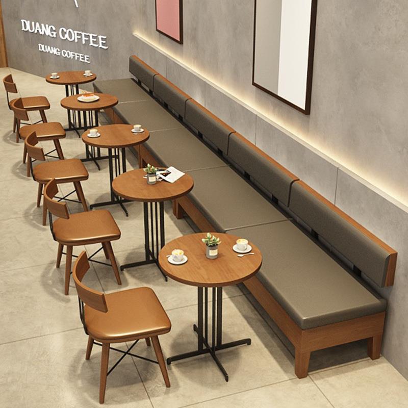 休闲甜品奶茶餐饮店茶餐厅咖啡厅桌椅组合主题酒吧西餐厅卡座沙发