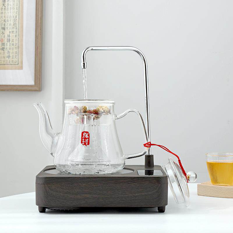 自动上水电陶炉茶炉抽水玻璃壶煮茶器小型家用静音电磁炉智能保温
