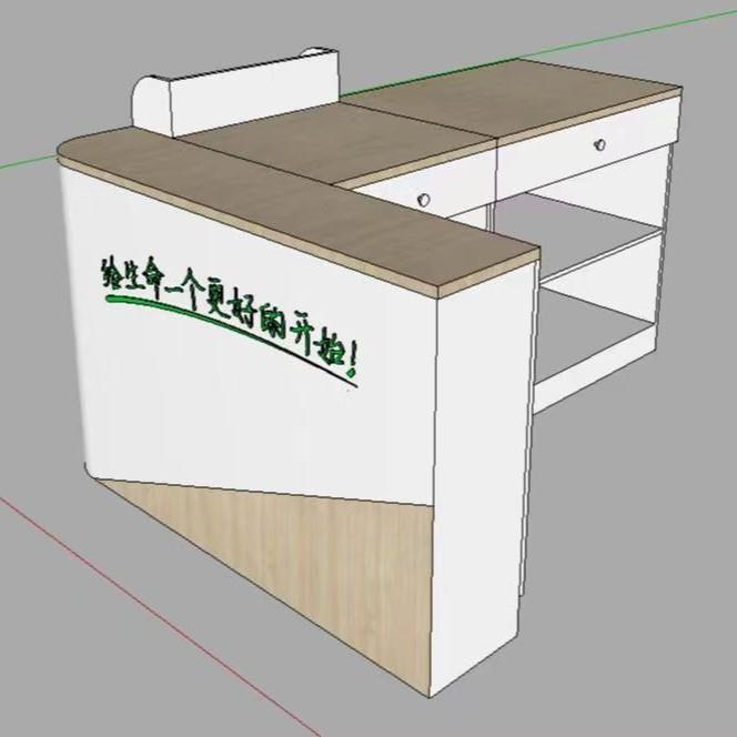 现代简约多功能超市前台 物品展示台 母婴收银台成都三禾展柜