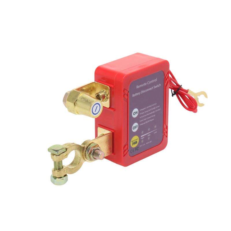 汽车电瓶负极断电器12V24V防亏电漏电保护遥控手动一体智能断电器