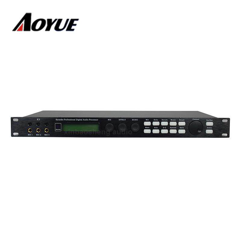 X5数字前级效果器DSP混响麦克风防啸叫KTV卡拉OK音频处理器效果器