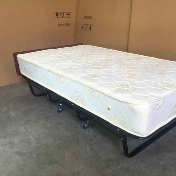 1米宿舍酒店用简易弹簧折叠床便捷移动弹簧床客房用折叠床家用床