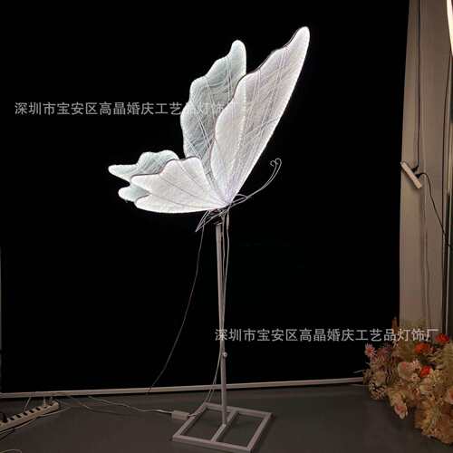 婚庆道具布置发光蝴蝶翅膀舞台装饰吊顶挂件婚礼路引场景布置摆件