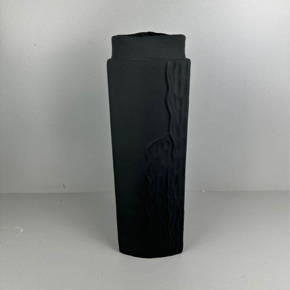 陶瓷落地高简约现代黑色白色北欧欧式干花法式插花客厅摆件大花瓶