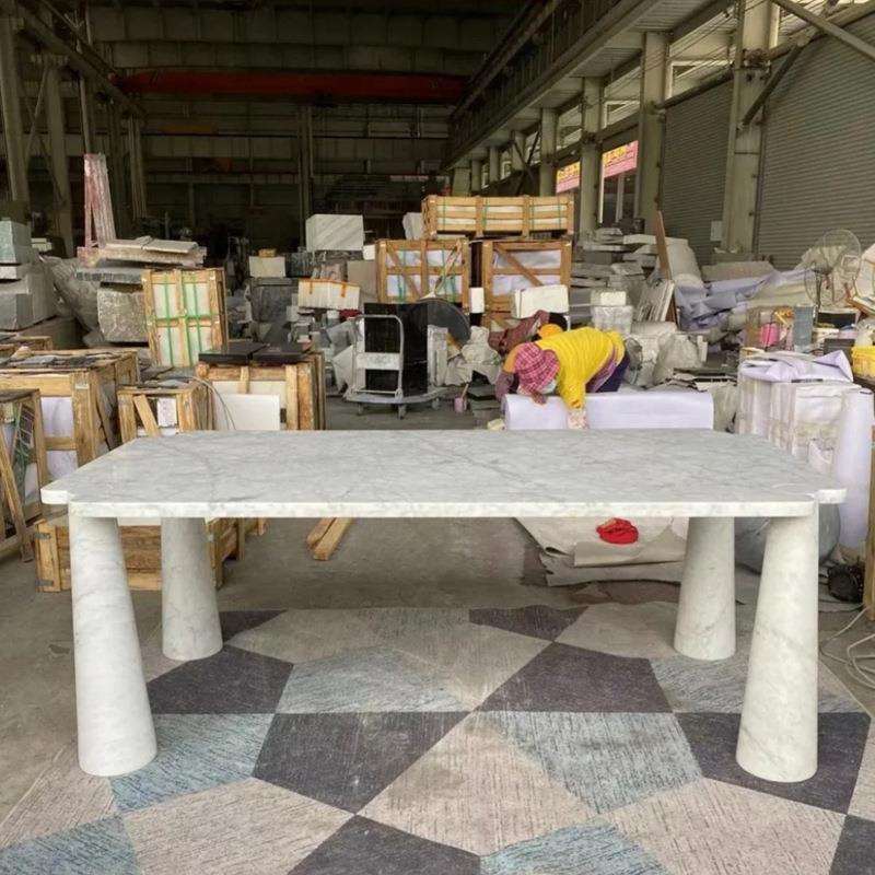 设计师款天然大理石餐桌大班桌会议办公桌子售楼部别墅轻奢桌