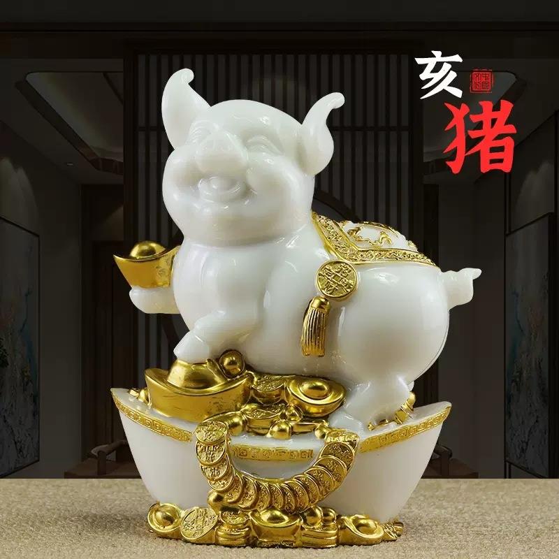 汉白玉十二生肖摆件鼠牛虎兔龙蛇马羊猴鸡狗猪全套属相风水工艺品