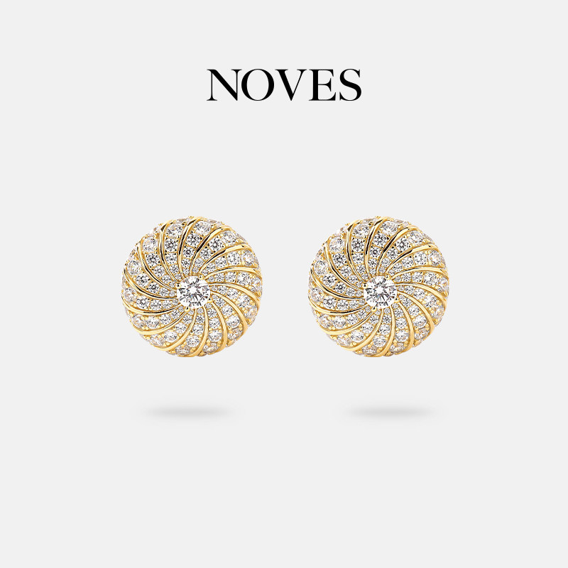 novesS925纯银耳环女轻奢高级感