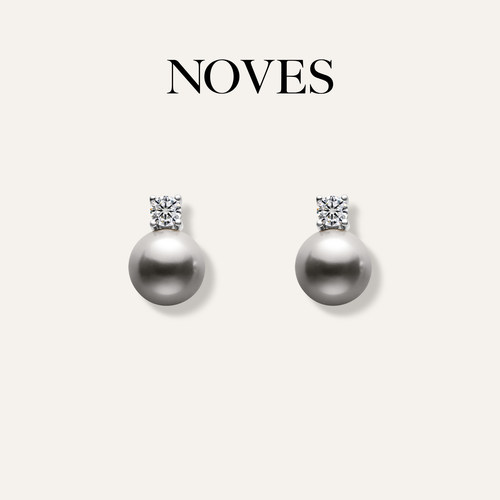 NOVES戴妃天然淡水珍珠耳钉