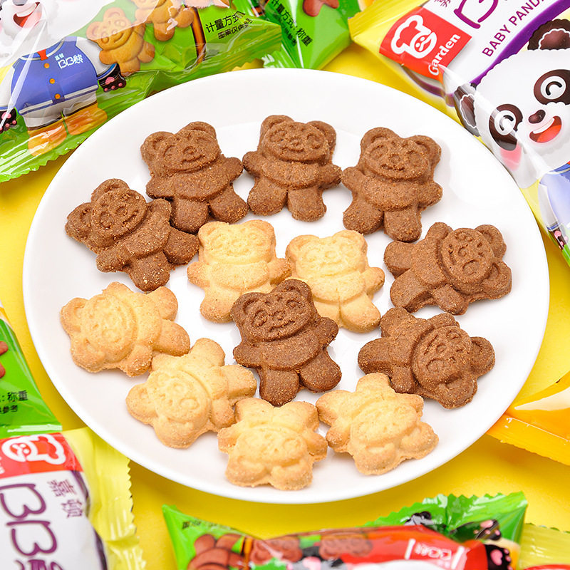 嘉顿BB熊饼干散装巧克力鸡蛋味小熊饼幼儿园小朋友春游解馋小零食