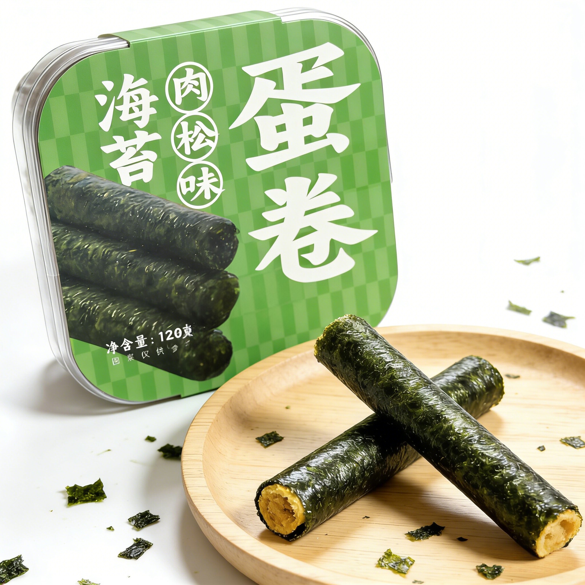 海苔肉松卷蛋卷儿童孕妇零食网红爆款解馋推荐海苔夹心脆海味即食