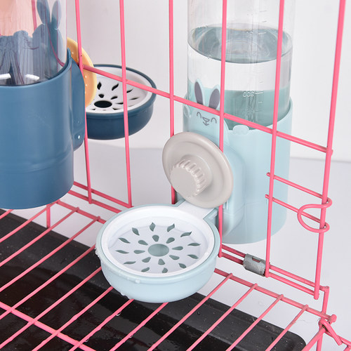 宠物挂笼饮水器猫狗自动喂食器挂式喝水壶泰迪小型犬不湿嘴防打湿