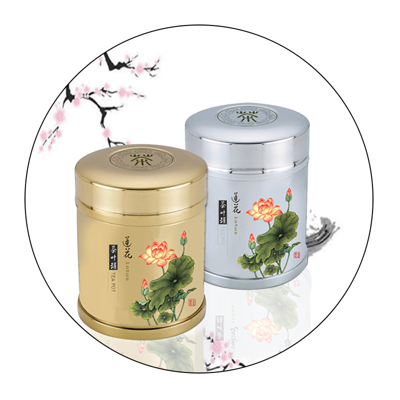 加厚不锈钢茶叶罐中国风大号茶叶桶包装铁盒迷你金属小密封储物罐