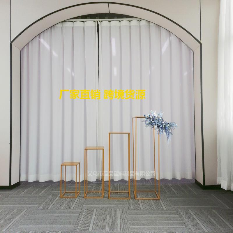 亚马逊货源方框路引婚庆铁艺道具酒店礼堂家具布置橱窗装饰摆件花