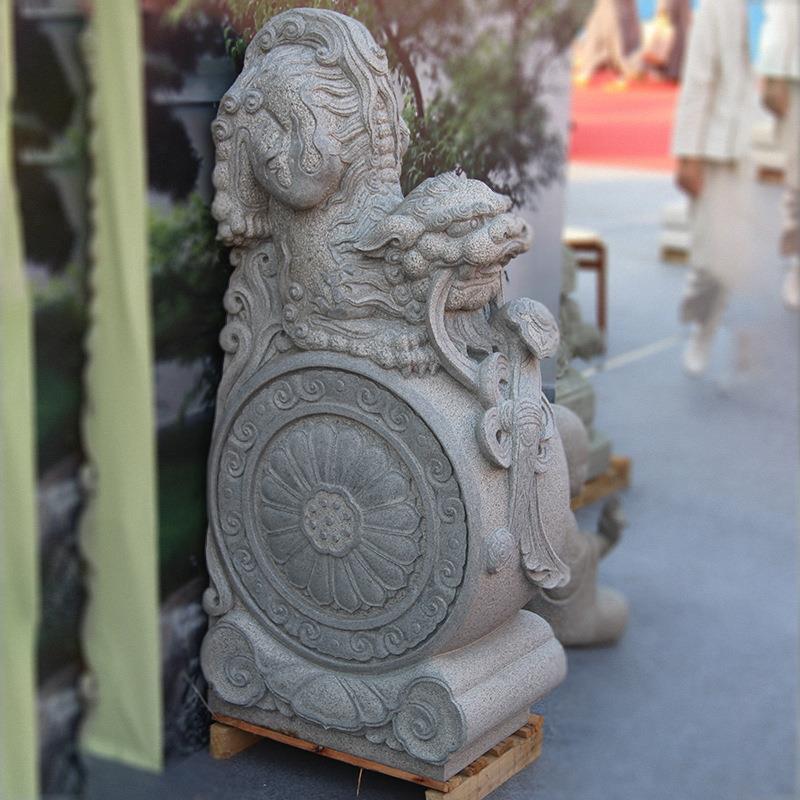 厂家石抱鼓庭院石墩门鼓 仿古建门口雕刻祠堂摆件 青石仿古门鼓石