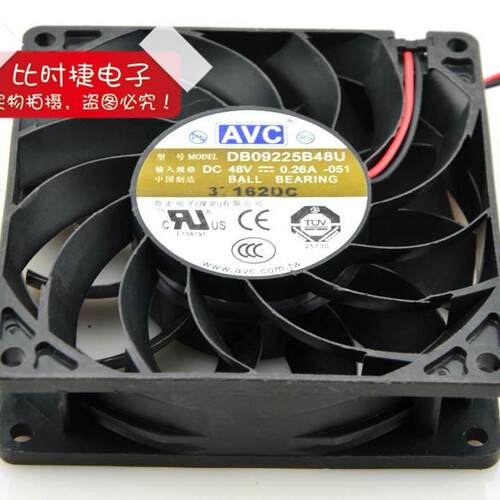 9025 AVC 48V 0.26A DB09225B48U 9CM 四线PWM温控调速 散热风扇