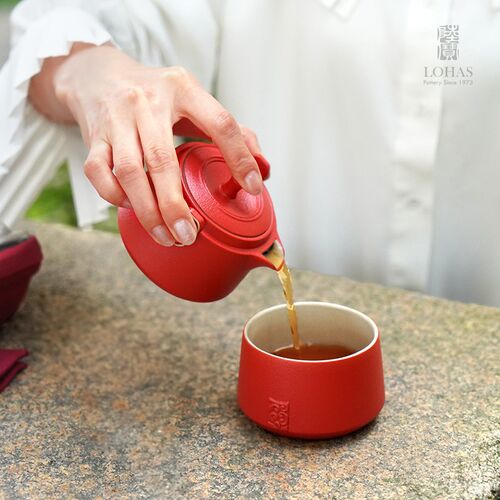 陆宝一人独饮茶具高端快客杯便携式单人茶具一壶一杯大吉随手泡