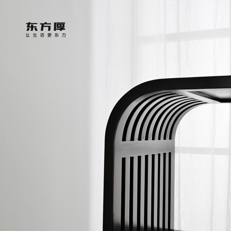 东方厚新中式简约多宝阁实木博古架隔断展示架置物架玄关架陈列架