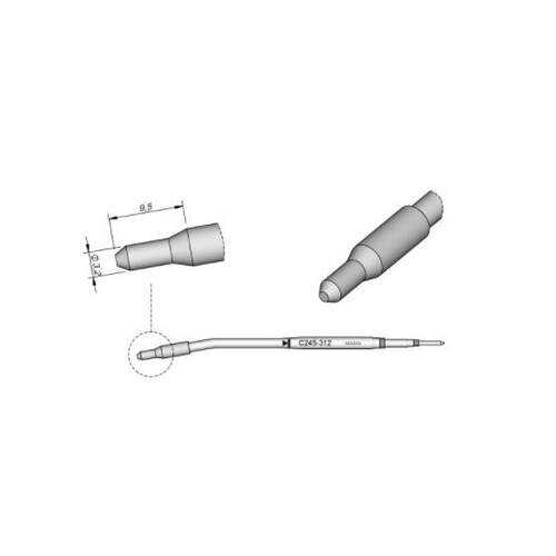 西班牙JBCC245-123121109C245特殊烙铁头用于T245焊笔无铅环保