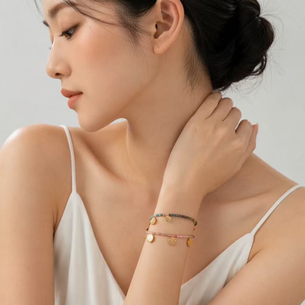 欧美ins波西米亚风手工编织锤痕
